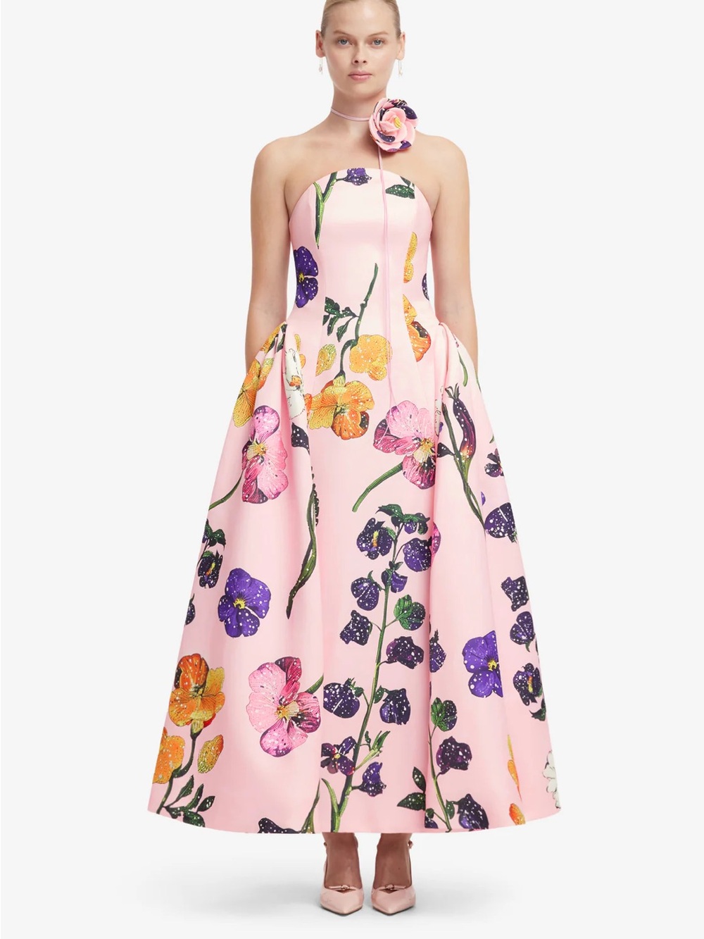 Leo Lin Violet Bustier Maxi Dress
